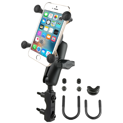 RAM X-Grip Phone Mount with Motorcycle Brake/Clutch Reservoir Base