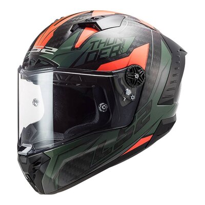 LS2 FF805C Thunder Carbon Helmet - Graphics-Motomail - New Zealands Motorcycle Superstore