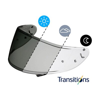 Shoei CWR-F2 Transitions Photochromic Visor fits NXR2-Motomail - New Zealands Motorcycle Superstore