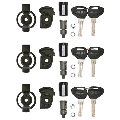 Givi 3 piece security lock sets 