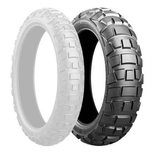 Bridgestone 120/90-18 AX41 Tubeless Rear Adventure Tyre (65P)