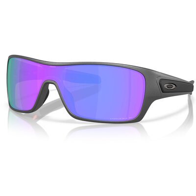 Oakley Turbine Rotor Sunglasses - Matte Steel Frame with PRIZM Violet Polar Lens-casual gear-Motomail - New Zealands Motorcycle Superstore