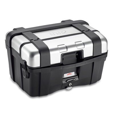 Givi Trekker Monokey 46L Silver Top Box / Pannier-luggage-Motomail - New Zealands Motorcycle Superstore