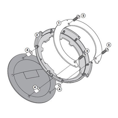 Givi Tanklock Flange BF28-givi tanklock flanges-Motomail - New Zealands Motorcycle Superstore